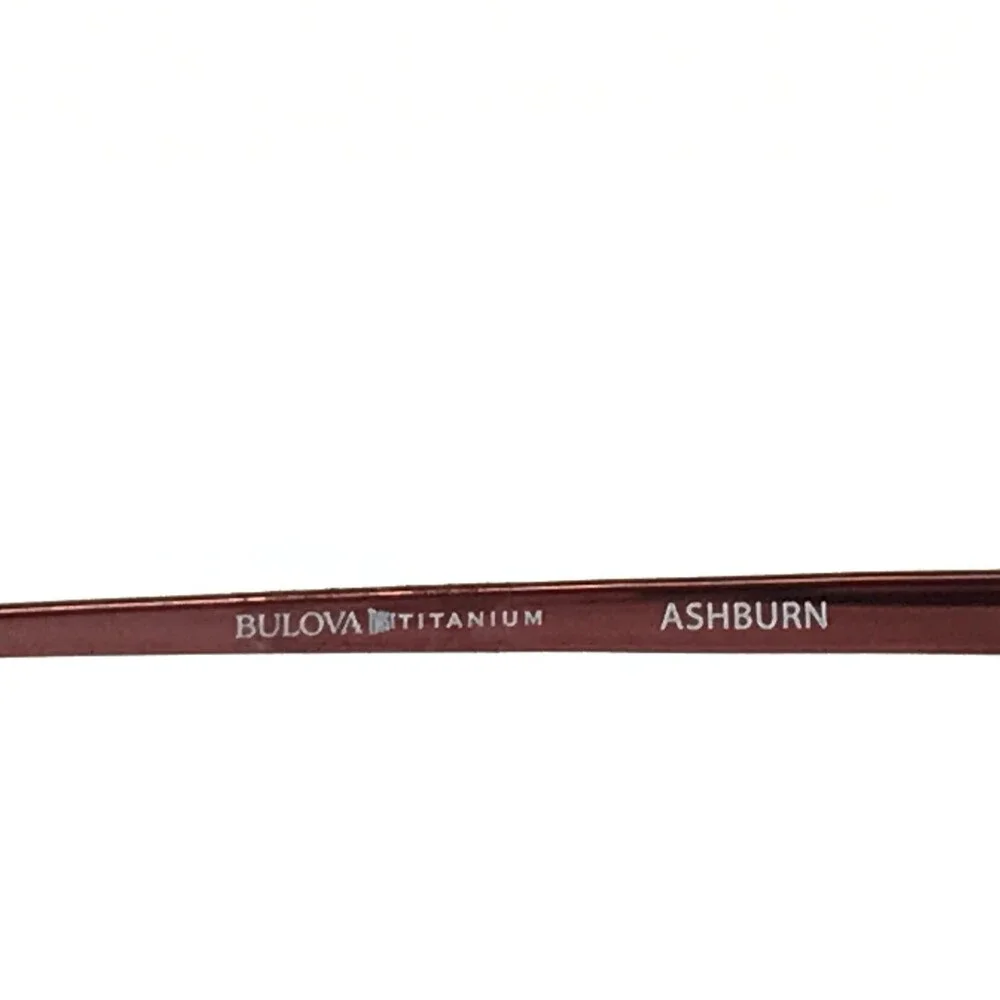 Bulova Eyeglasses Frames ASHBURN WINE Red Burgundy Cat Eye Half Rim 52-18-135